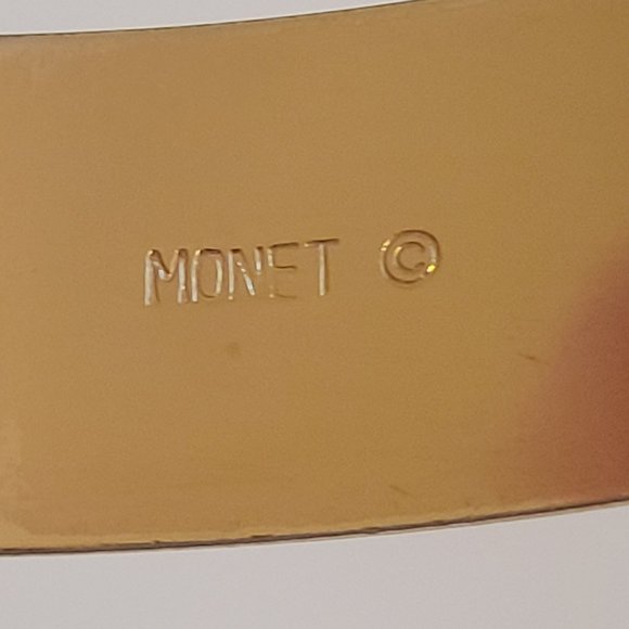 Size 7 - (5) Piece Monet/Napier Gold Bangle Ensemble - Picture 6 of 7